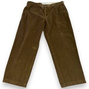Brooks Brothers Mens 40x30 Corduroy Pants "346" Corduroy Brown 100% Cotton